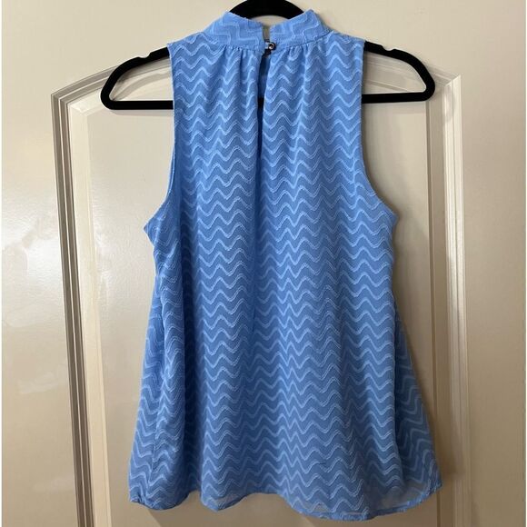 ANTHROPOLOGIE MAEVE Charley Halter Blouse Blue Women’s Size XS - Picture 3 of 8